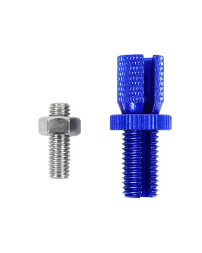 Poignée de gaz 50 à boîte tirage rapide 30° alu CNC bleu