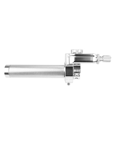 Poignée de gaz 50 à boîte tirage rapide 30° alu CNC argent
