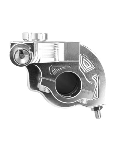 Poignée de gaz 50 à boîte tirage rapide 30° alu CNC argent