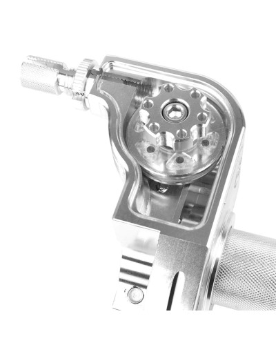 Poignée de gaz 50 à boîte tirage rapide 30° alu CNC argent