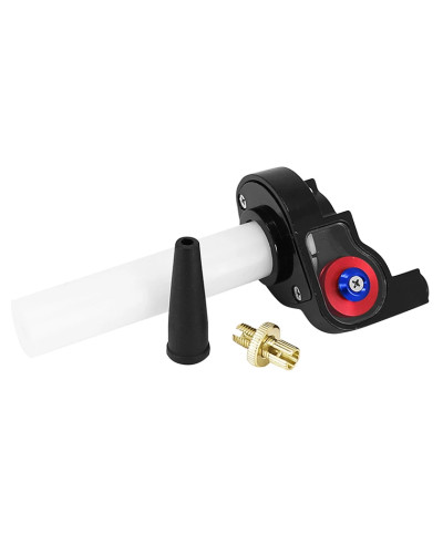 Poignée de gaz tirage rapide 90° alu noir rouge Replay