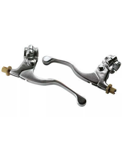 Leviers de freins Peugeot 103 MBK 51 Motobécane TUN’R chromés courts