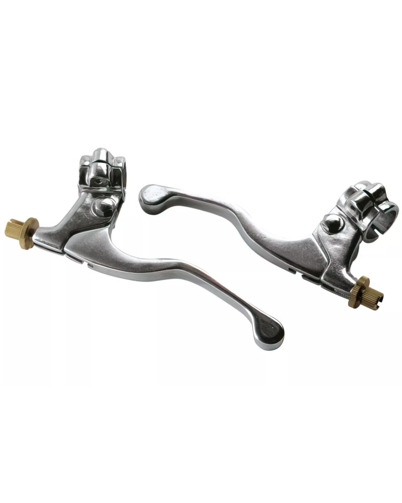 Leviers de freins Peugeot 103 MBK 51 Motobécane TUN’R chromés courts