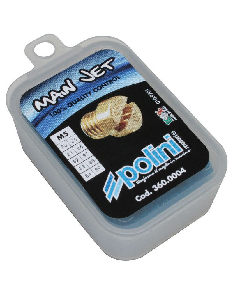 Coffret gicleurs Polini M5 80–89 pour Dellorto SHA/PHBG