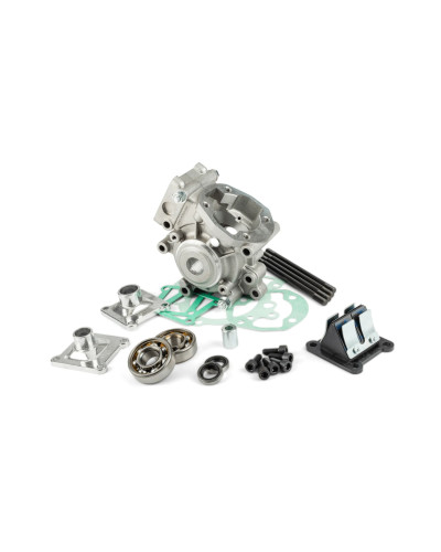 Carter moteur Polini 170.0100 complet pour MBK 51 Motobécane AV10 avec roulements joints spi goujons et pipes