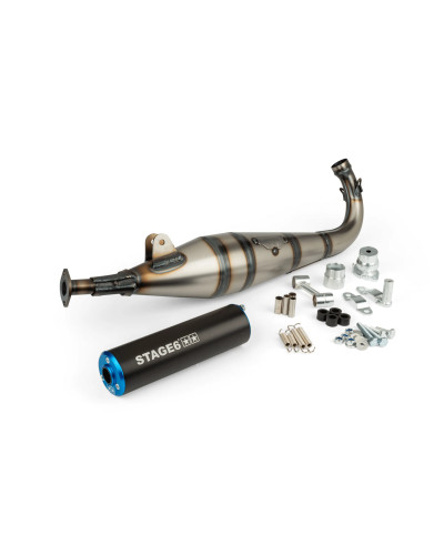 Pot d’échappement Stage6 StreetRace bleu et noir pour Peugeot 103 SP MVL Vogue