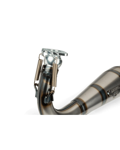 Pot d’échappement Stage6 StreetRace passage gauche bleu et noir pour Peugeot 103 SPX RCX