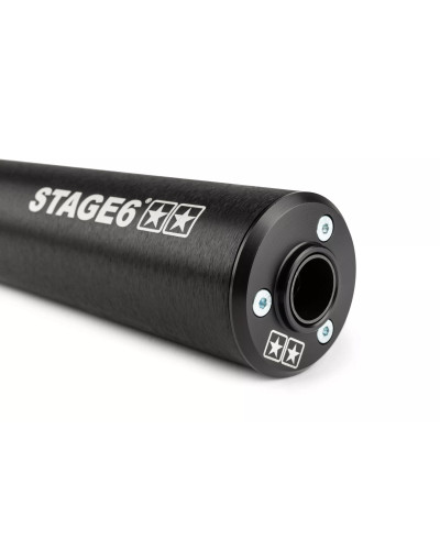 Pot d’échappement Stage6 StreetRace passage gauche cartouche noire pour Peugeot 103 SPX RCX