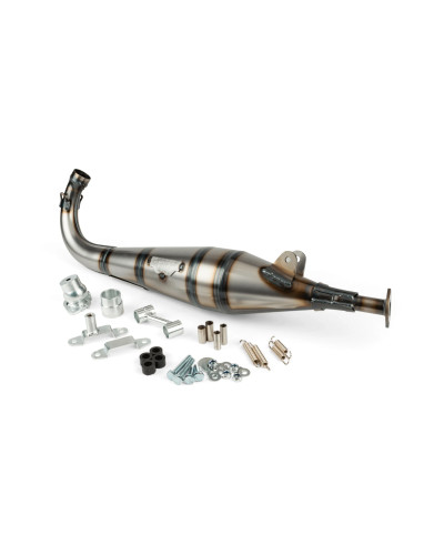 Pot d’échappement Stage6 StreetRace passage gauche cartouche noire pour Peugeot 103 SPX RCX