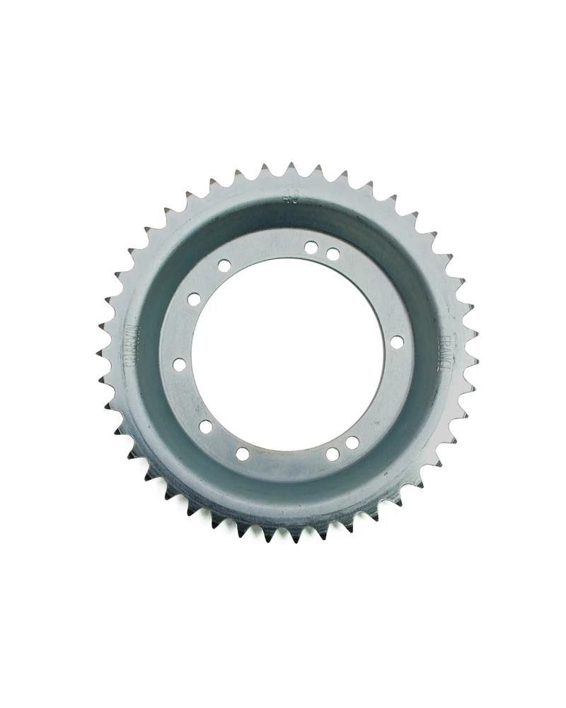Couronne 43 dents Peugeot 103 roue bâtons acier 10 trous