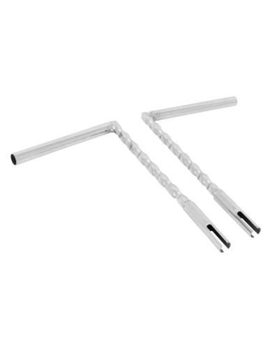 Guidon torsadé chromé Peugeot 103 MVL Vogue hauteur 220 mm