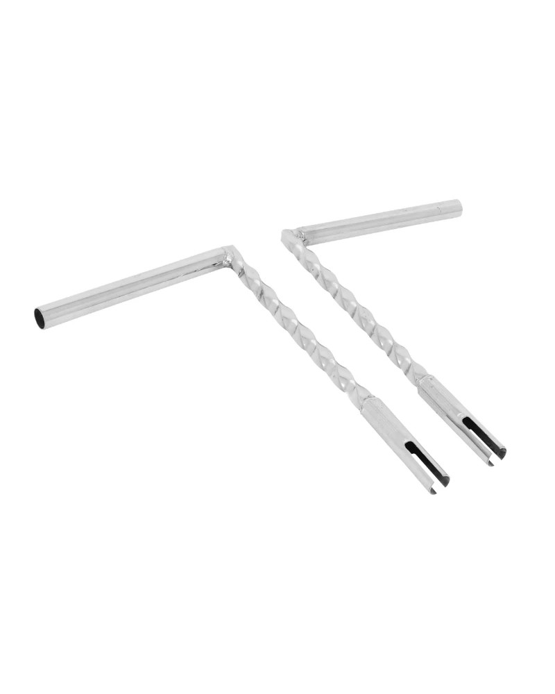 Guidon torsadé chromé Peugeot 103 MVL Vogue hauteur 220 mm