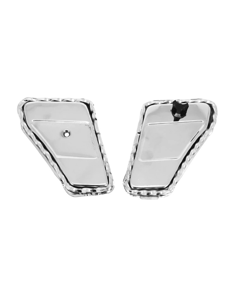 Paire de portes de boîte à outils chromées torsadées Peugeot 103 SP MVL