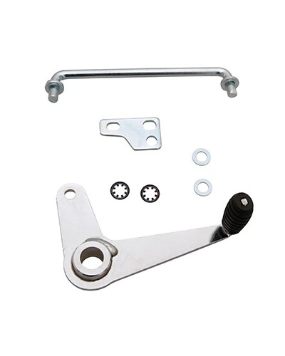 Pédale lanceur chromée Peugeot 103 MVL SP MBK 51 avec biellette et support
