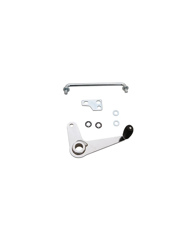Pédale lanceur chromée Peugeot 103 MVL SP MBK 51 avec biellette et support