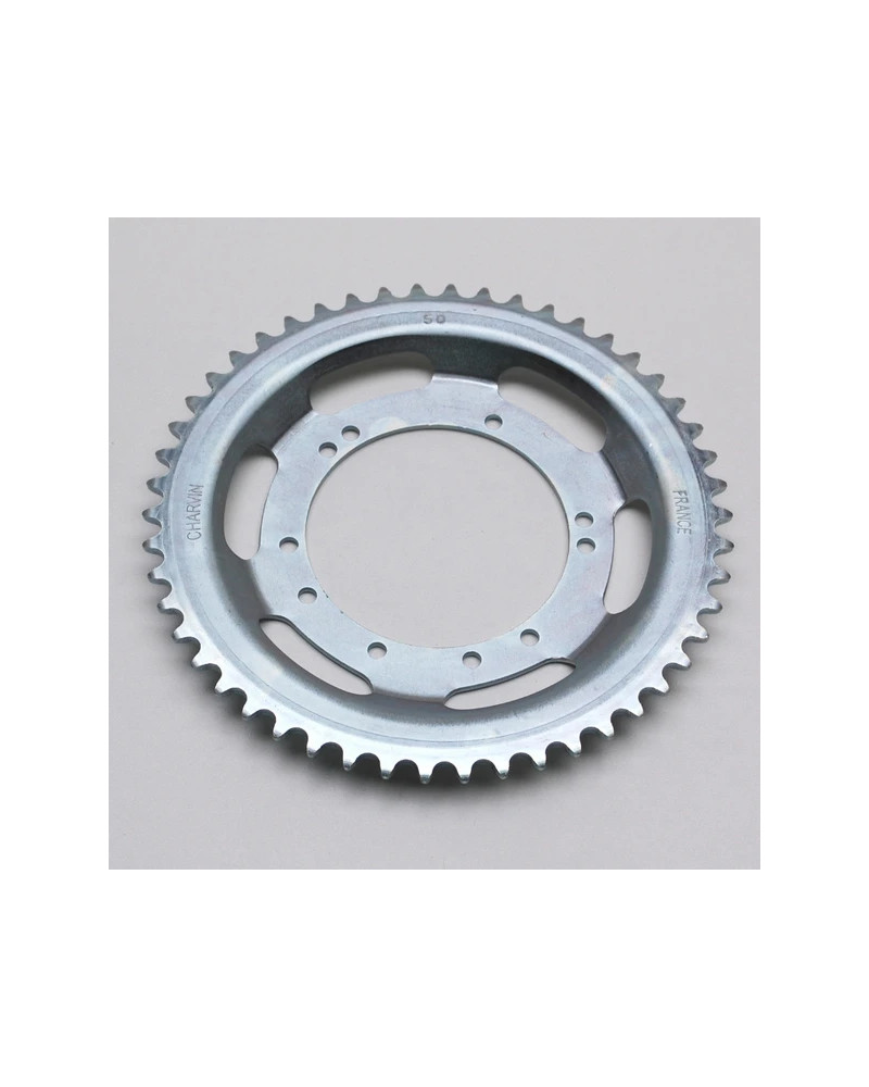 Couronne 50 dents Peugeot 103 roue bâtons acier pas 415 alésage 94 mm