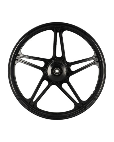 Paire de jantes noires Peugeot 103 MVL Vogue Chrono 17 x 1.6 type Bernardi avec flasques