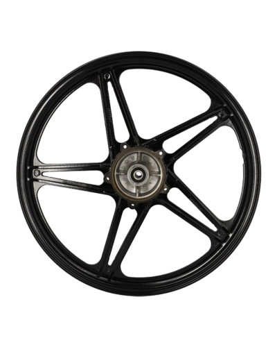 Paire de jantes noires Peugeot 103 MVL Vogue Chrono 17 x 1.6 type Bernardi avec flasques