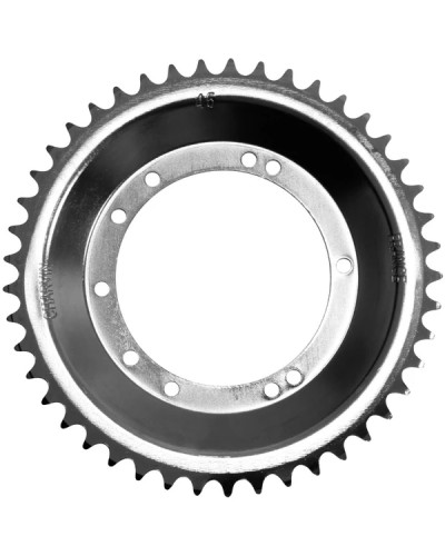 Couronne Peugeot 103 roue bâtons acier 45 dents alésage 94 mm fixation 10 trous