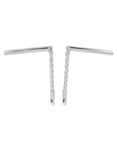 Guidon torsadé chrome Peugeot 103 MVL Vogue hauteur 340 mm