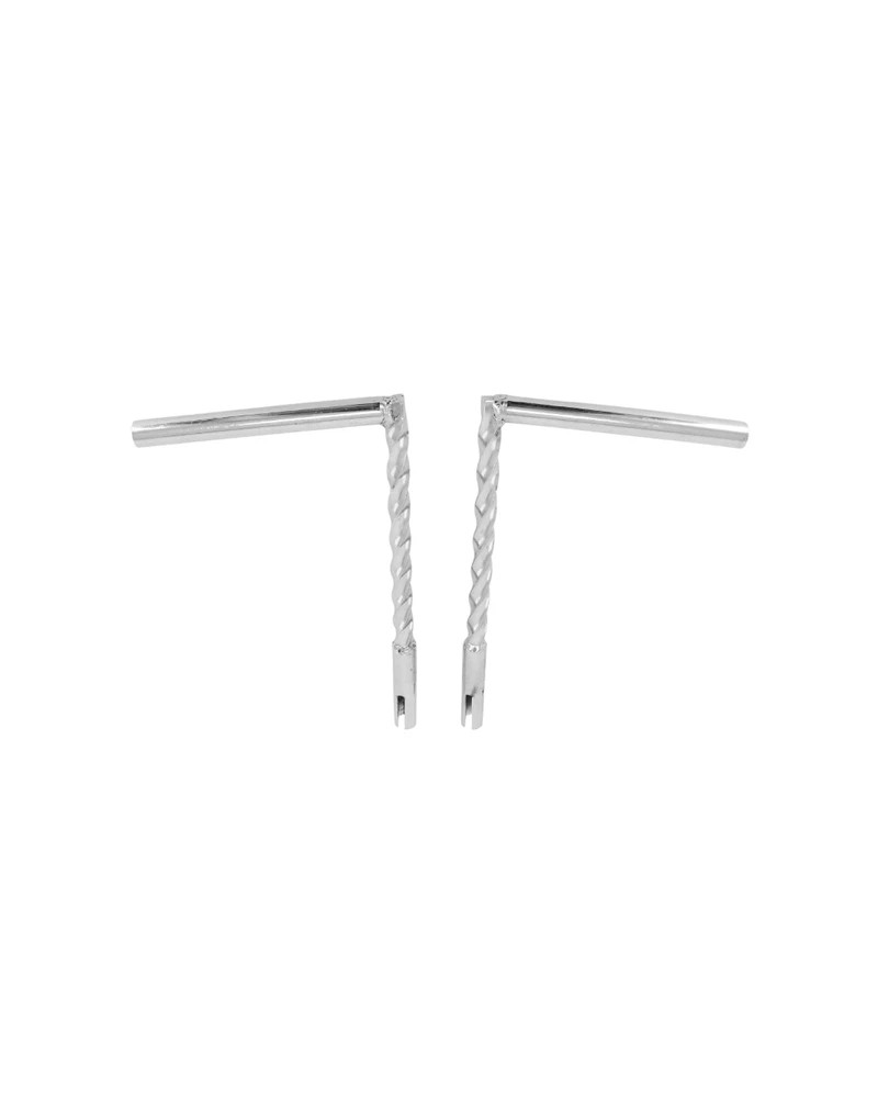 Guidon torsadé chrome Peugeot 103 MVL Vogue hauteur 340 mm