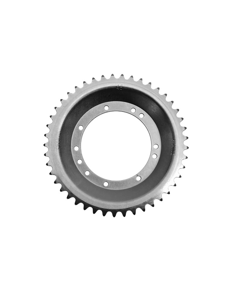 Couronne Peugeot 103 roue à rayons 45 dents alésage 94 mm fixation 11 trous