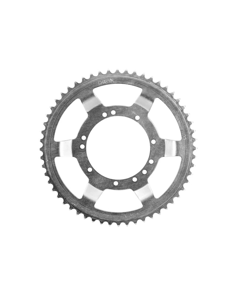 Couronne argent Peugeot 103 roue à rayons 56 dents alésage 94 mm fixation 11 trous