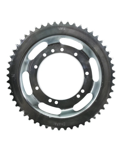 Couronne argent Peugeot 103 roue à rayons 52 dents alésage 94 mm fixation 11 trous
