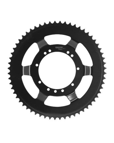 Couronne noire Peugeot 103 roue à rayons 60 dents alésage 94 mm fixation 11 trous