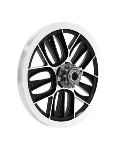 Poulie aluminium V2 noire Peugeot 103 MBK 51 avec pignon 11 dents