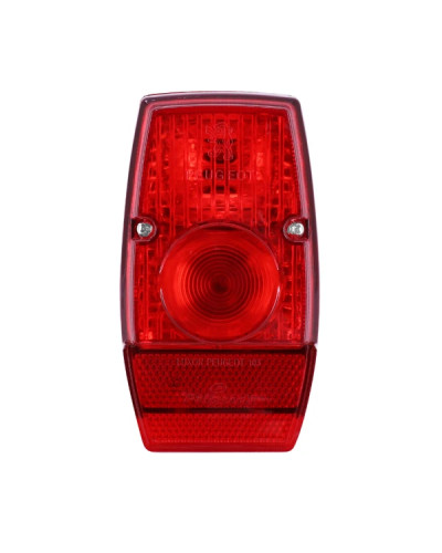 Feu arrière rouge chrome Peugeot 103 MBK 51 modèle 2 ampoules