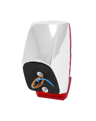 Feu arrière rouge chrome Peugeot 103 MBK 51 modèle 2 ampoules