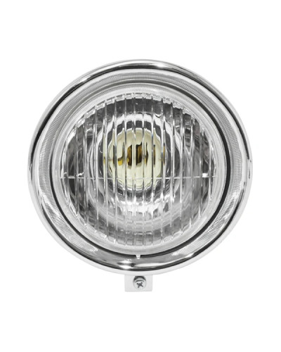 Phare rond noir Peugeot 103 MBK 51 diamètre 130 mm ampoule BA15S 6V