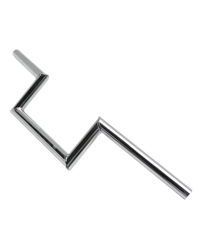 Guidon Z barre lisse Peugeot 103 MBK 51 acier chromé hauteur 100 mm