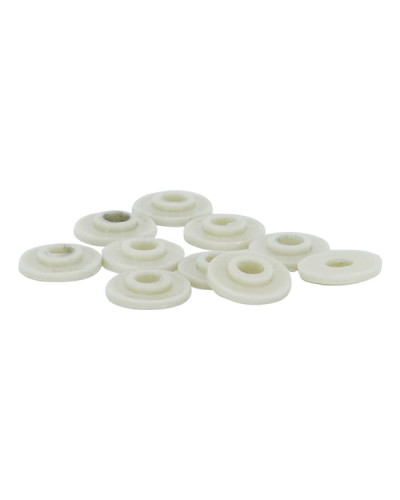 Rondelles de capotage épaulées crème MBK Motobécane diamètre 5 mm lot de 10