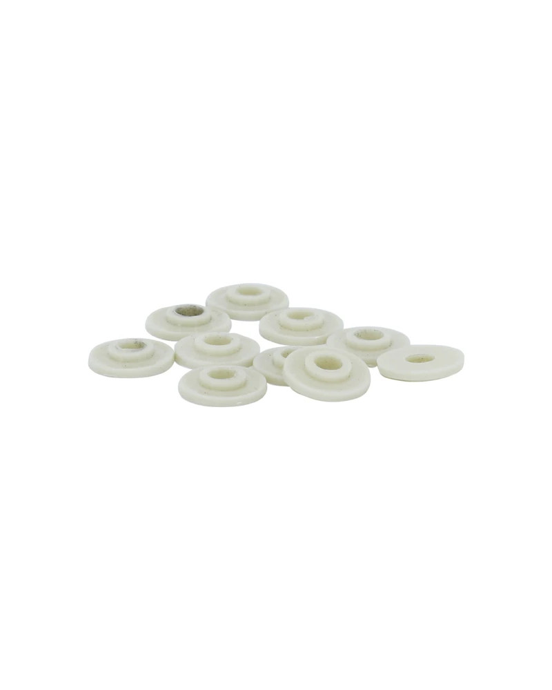 Rondelles de capotage épaulées crème MBK Motobécane diamètre 5 mm lot de 10