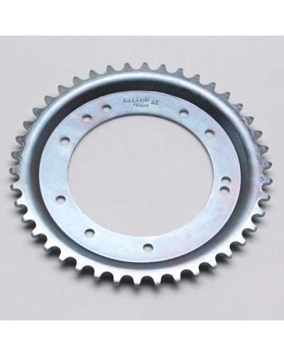 Couronne MBK 51 roue aluminium Grimeca 42 dents alésage 98 mm fixation 10 trous