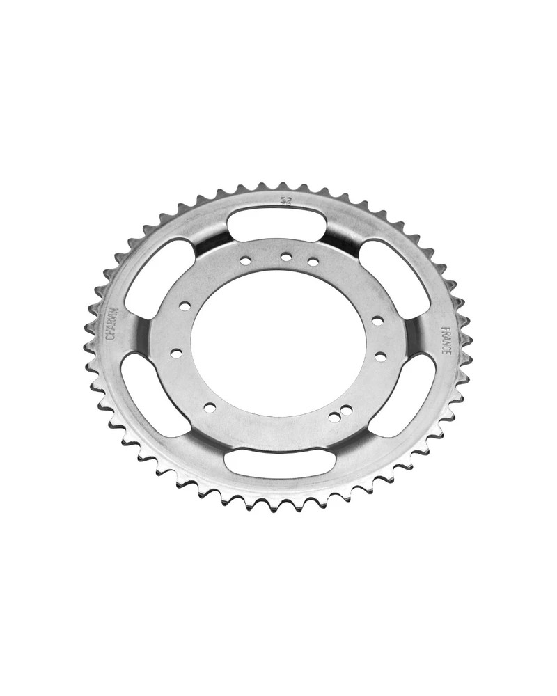 Couronne MBK 51 roue aluminium Grimeca 52 dents alésage 98 mm fixation 10 trous