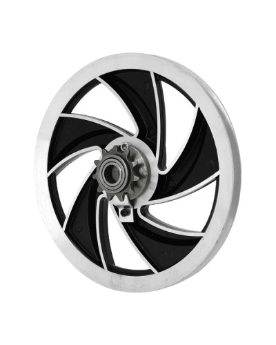 Poulie aluminium Ellipse noire Peugeot 103 MBK 51 avec pignon 11 dents