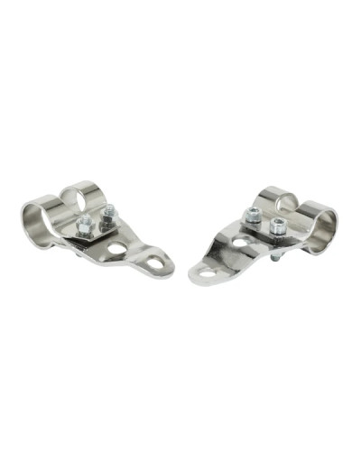 Supports de phare chrome MBK 51 Motobécane Peugeot 103 pour tube de fourche diamètre 26 mm