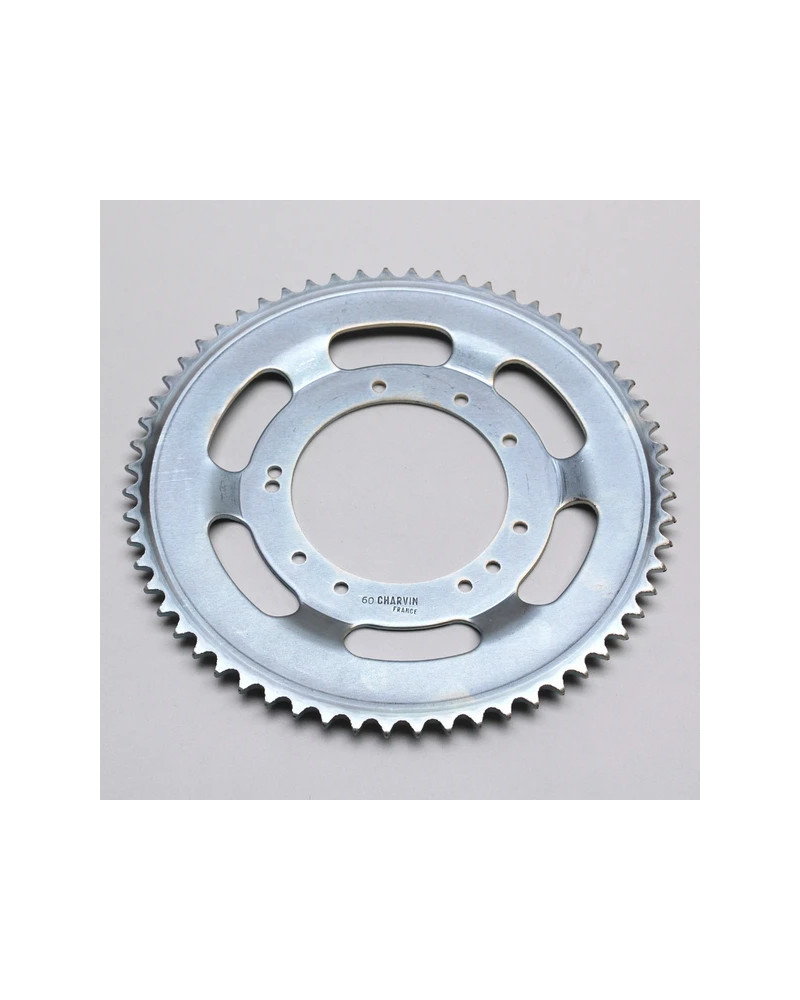Couronne MBK 51 roue aluminium Grimeca 60 dents alésage 98 mm fixation 10 trous