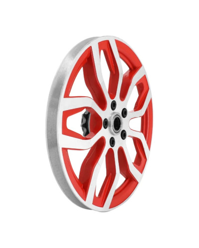 Poulie aluminium rouge Peugeot 103 MBK 51 avec pignon 11 dents