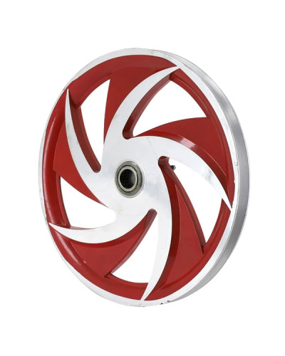 Poulie aluminium Ellipse rouge Peugeot 103 MBK 51 avec pignon 11 dents