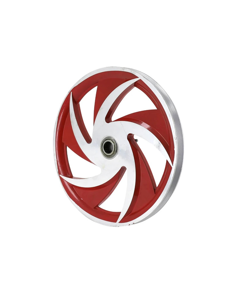 Poulie aluminium Ellipse rouge Peugeot 103 MBK 51 avec pignon 11 dents