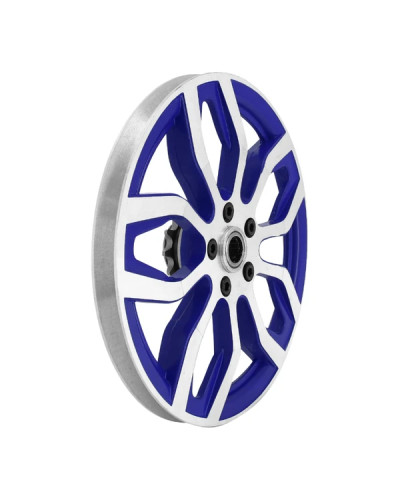 Poulie Peugeot MBK 51 103 SP MVL alu bleu avec pignon 11 dents