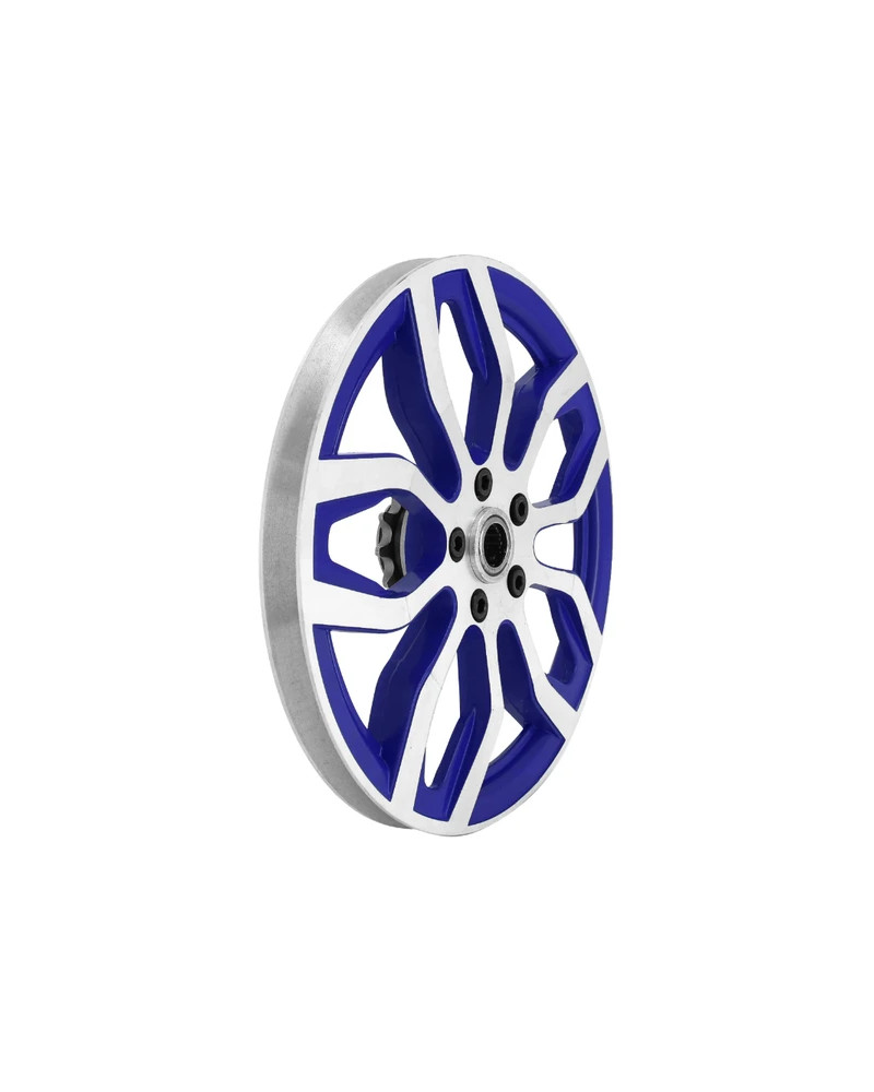 Poulie Peugeot MBK 51 103 SP MVL alu bleu avec pignon 11 dents