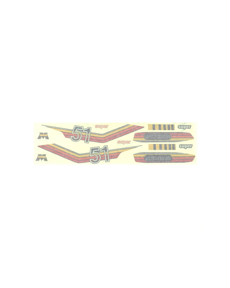 Autocollant sticker cyclo MBK 51 pochette de 10 pièces