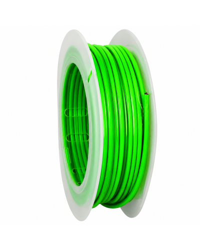 Gaine téflon vert fluo diamètre 5 mm 2,6 mm rouleau 20 mètres