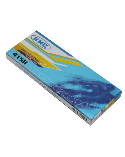 Chaîne KMC 415H renforcée 415 or noir 120 maillons avec attache rapide