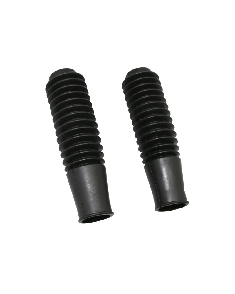 Paire de soufflets de fourche noirs MBK Motobécane 89 881 longueur 180 mm